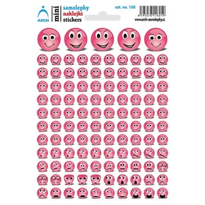 Aufkleber „Smileys“ rosa